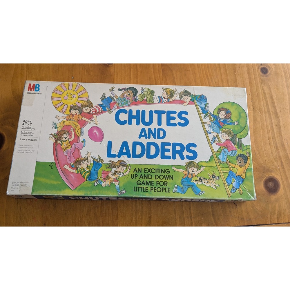 Vintage 1979 Milton Bradley Chutes and Ladders Board Game 4555 Retro Kids Toy